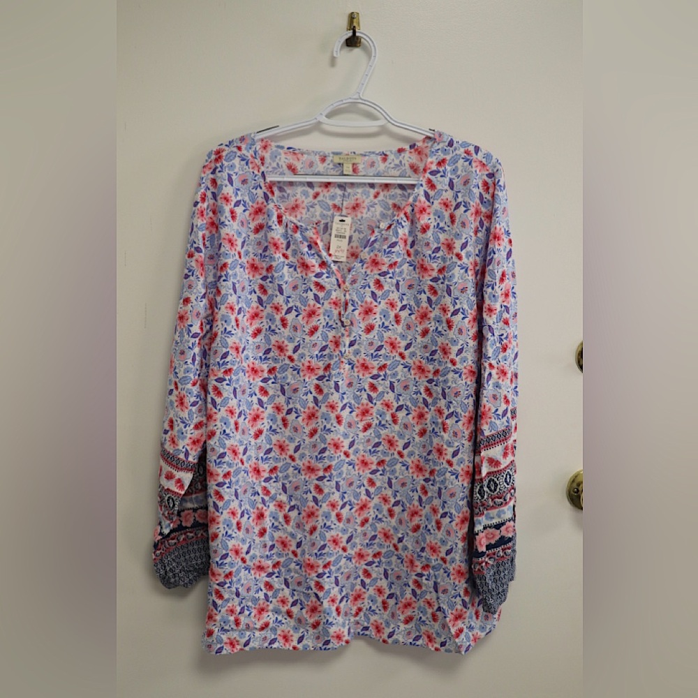 Floral fun Talbots plus size top